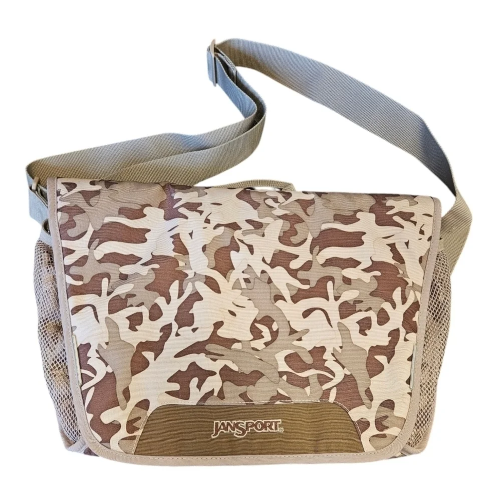 Jansport Camo Laptop Backpack Wide Strap Bag